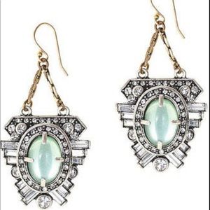 J Crew lulu Frost “harvest moon” statement earrings. Vintage inspiration.